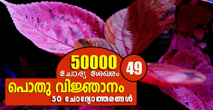 Kerala PSC | General Knowledge | 50000 Questions - 49