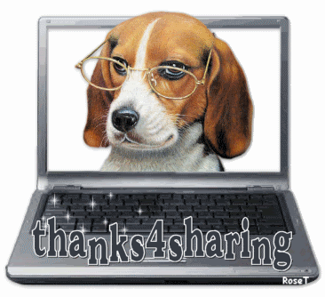 Animated gif image of thanks for sharing