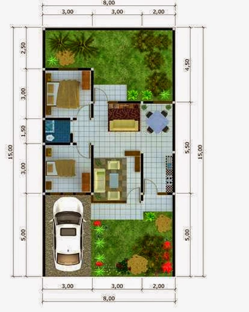 Contoh Desain Rumah Minimalis Type 54 Nyaman Dan Indah Desain Rumah