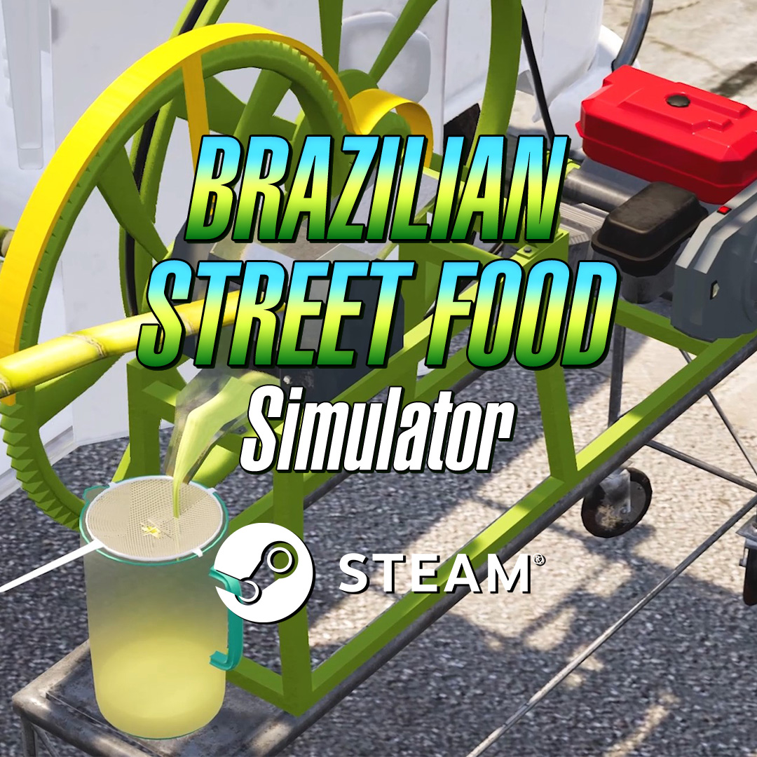 Pastel e caldo de cana: jogo simula venda de comida de rua no Brasil