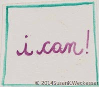I can - written & doodle purple