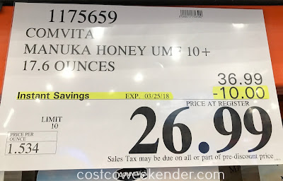 Deal for the Comvita UMF 10+ Manuka Honey at Costco