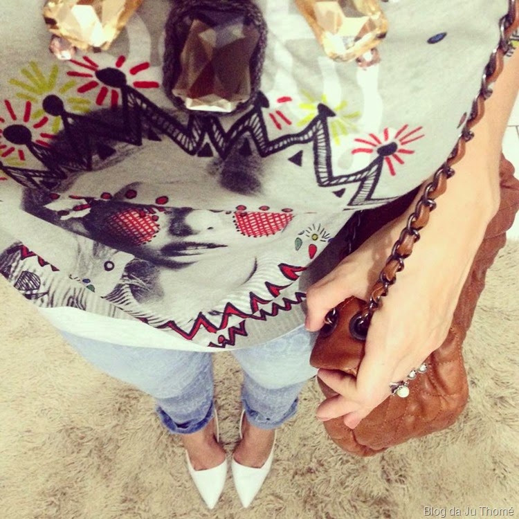 look jeans, tee e scarpin branco2