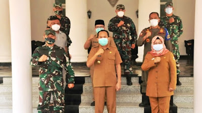 Wabup Lebak Terima Kunjungan Korlap Kuliah Kerja Lapangan Perwira Siswa Dikreg LXI Seskoad