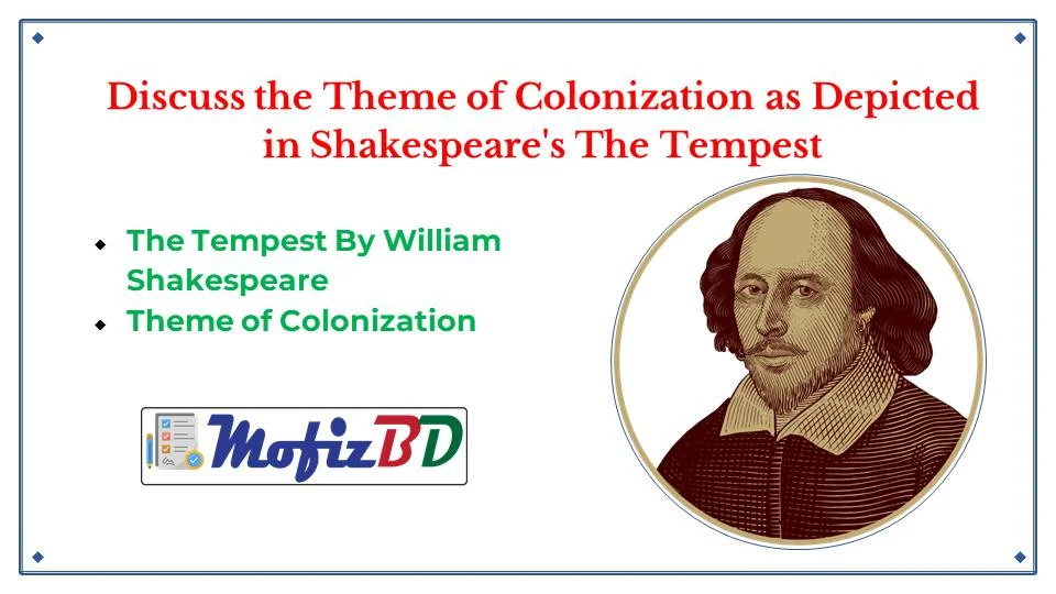 Discuss the Theme of Colonization as Depicted in Shakespeare's The Tempest