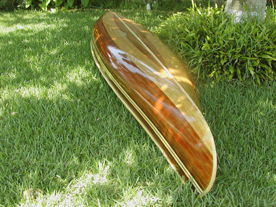 gorgeous homemade cedar strip canoe (see link for info)