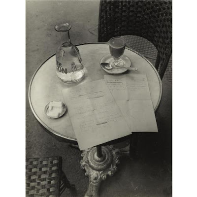 Brassai, The Way a Poem of Ady's Began on a Cafe Table in Paris, 1928