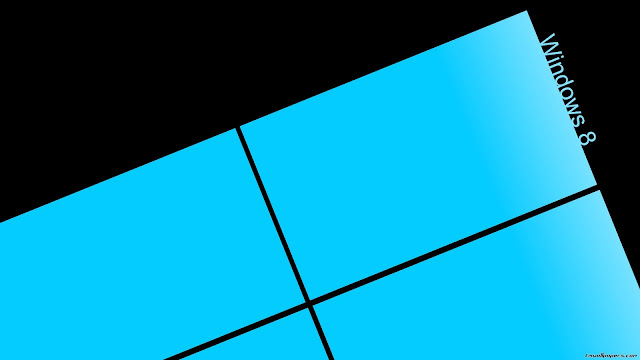 Minimalistic Blue Windows 8 HD Wallpaper