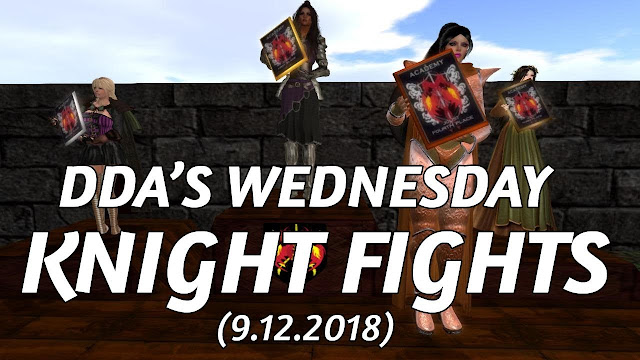 DDA'S WEDNESDAY KNIGHT FIGHTS In Second Life (9.12.2018) • Second Life Jousting