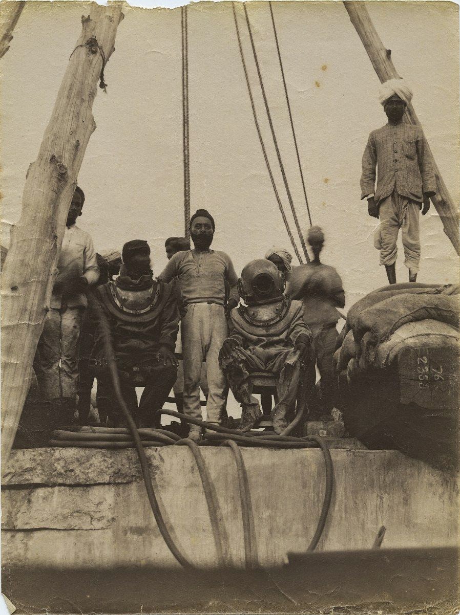 Railway Bridge Construction in India - c1890's