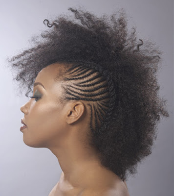 black girls with mohawks. enough to rock one. edgy