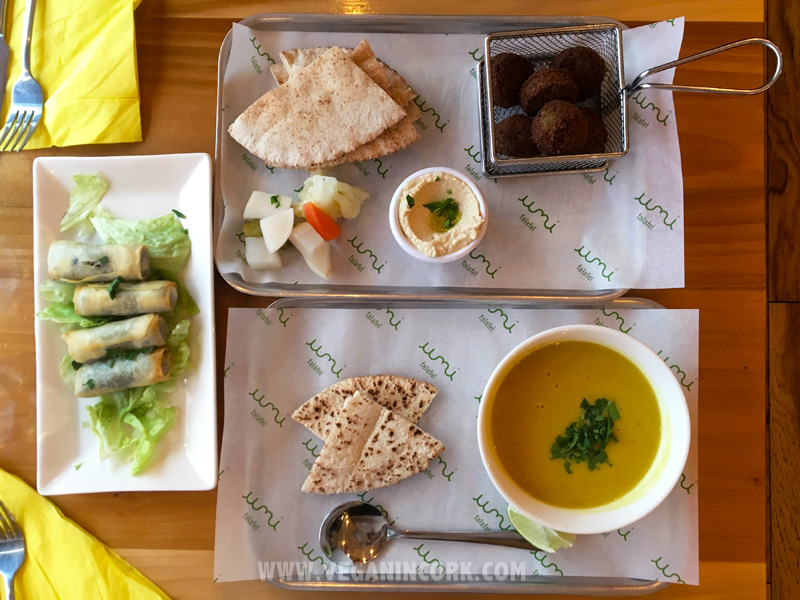Falafel and soup from Umi Cork