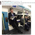 How British PM David Cameron goes to work...