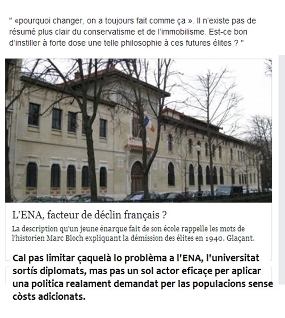 ENA criticada Nouvel Obs