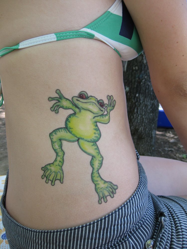 in loving memory tattoo ideas frog tattoo pictures. Rib Cage Tattoos