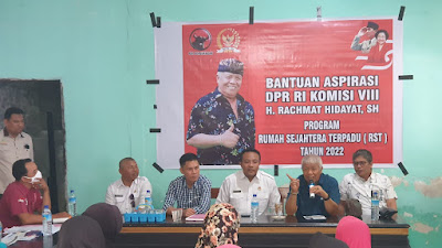 Rachmat Hidayat  Gelontorkan Anggaran RST dan RTLH 2021/2022  sebesar 4,2 Milyar untuk Masyarakat Miskin di Lombok Timur