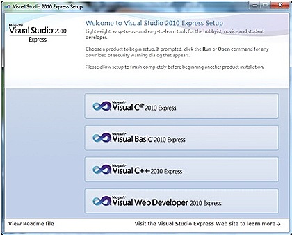 visual studio 2010 express