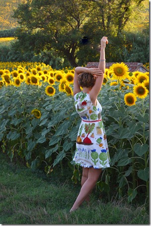 Vestito borsa orto e girasoli-013