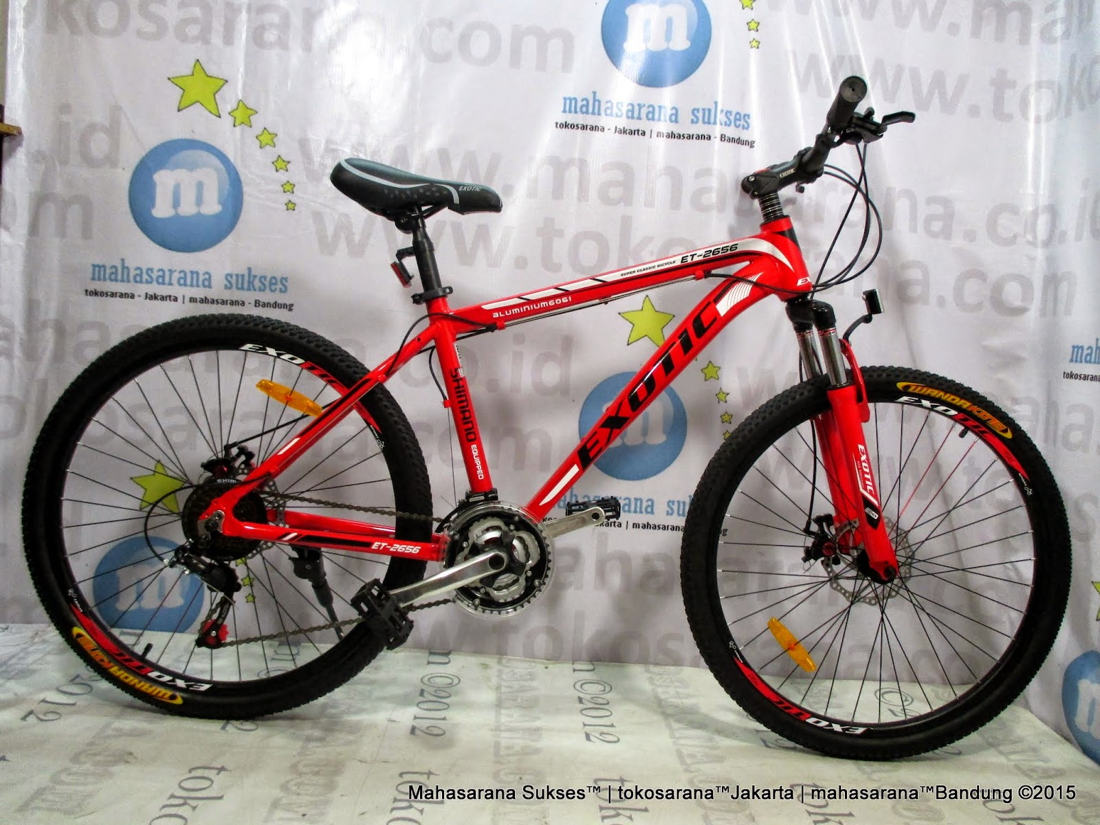  Sepeda  Gunung Exotic  ET2656 Classic Aloi Cakram 26 Inci 