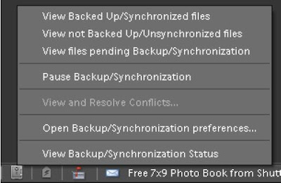 posted by VJ : How to check Backup/Sync Status and use other controls related to Synchronization Activities in Adobe Photoshop Elements: Adobe, Adobe Photoshop Elements, www.photoshop.com, Status, Organizer, 