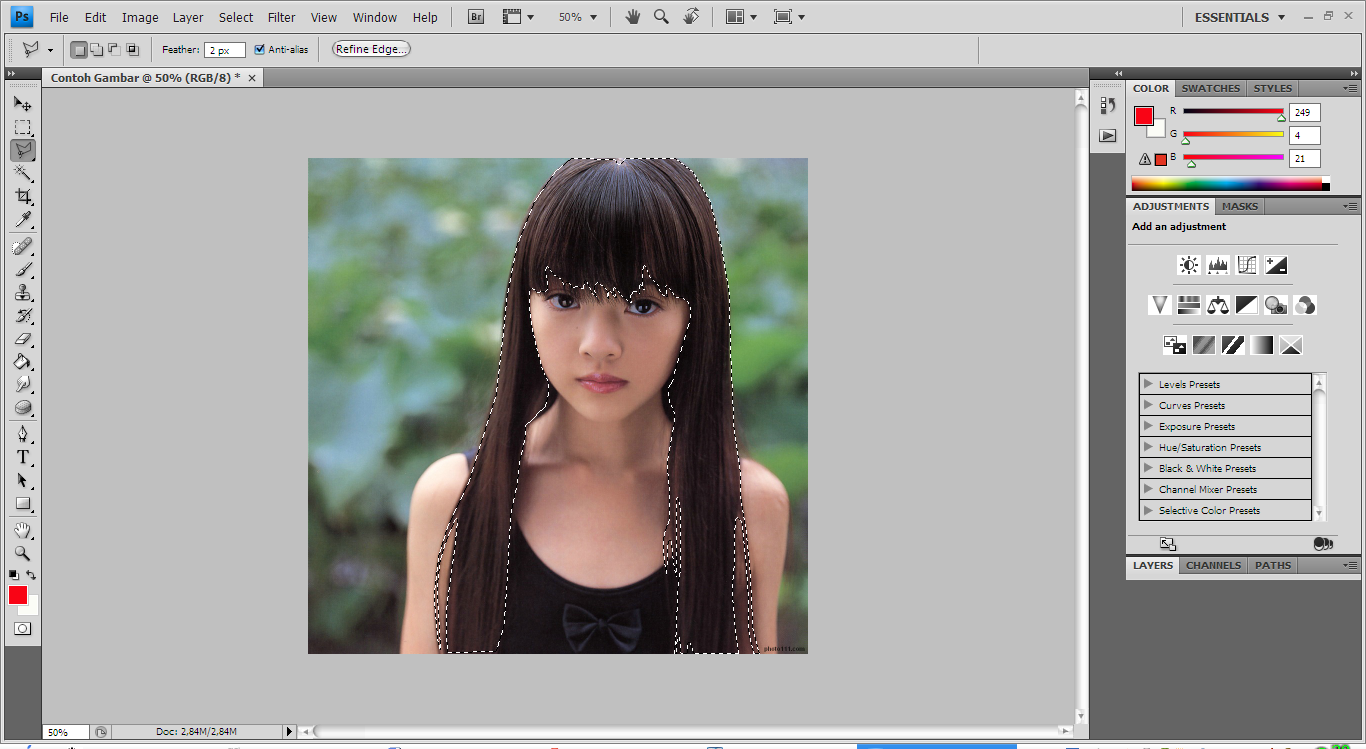 Bloger: Cara Mewarnai Rambut (Photo) Dengan PHOTOSHOP