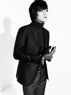 Lee Min Ho in black dress