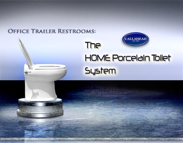 Porcelain Toilet System for Office Trailers