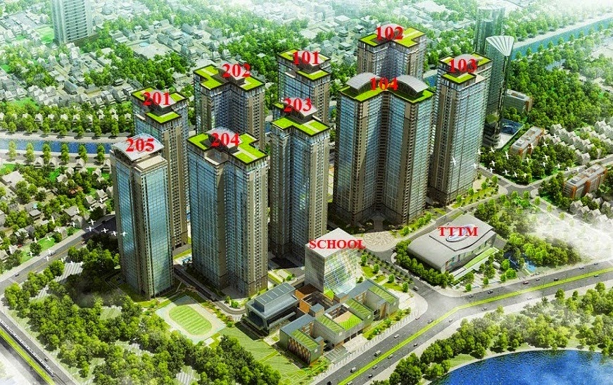 mặt bằng Chung Cư Goldmark City