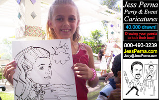 Santa Barbara Party Caricaturist Jess Perna