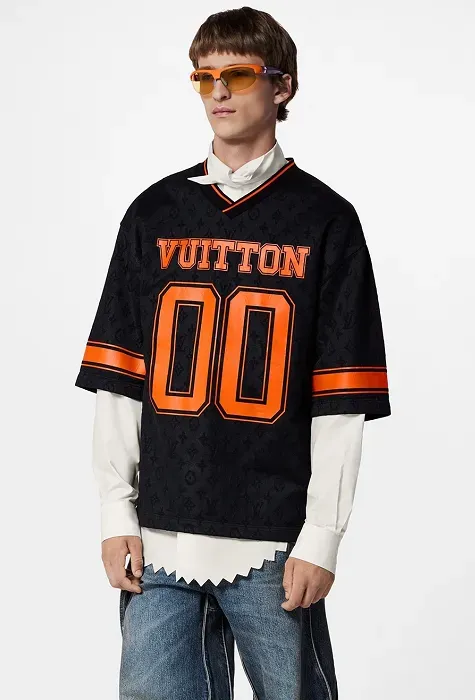 Áo thun phông nam bóng chày Louis Vuitton