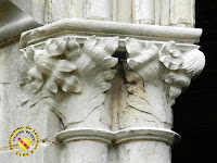 Toul - Cathédrale Saint-Etienne : Chapiteau à feuillage du cloître