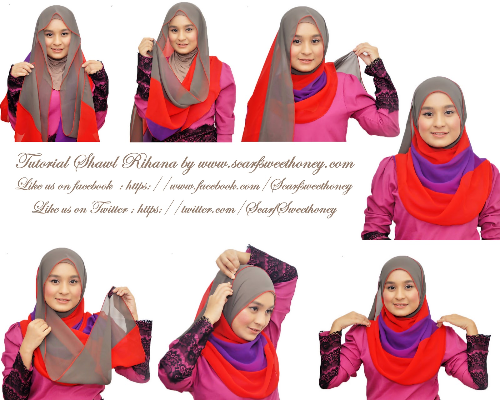 23 Kumpulan Tutorial Hijab Paris Spg Wardah Terlengkap Tutorial