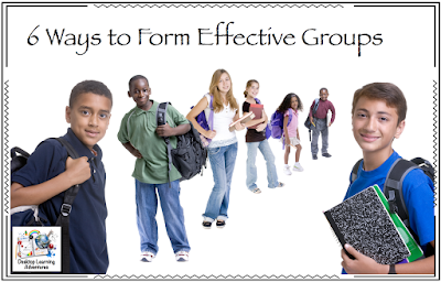 These are 6 ways I mix it up when forming classroom groups.