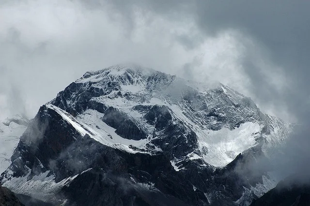 View of the Om Parvat en route to Mount Kailash