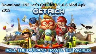 Download LINE Let's Get Rich V1.0.6 Mod Apk 2015