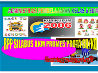 Administrai pembelajaran kelas 6 SD/MI Kurikulum KTSP Lengkap