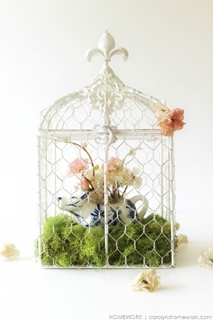 Spring Birdcage via homework  | carolynshomework.com