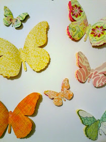 3D paper butterflies