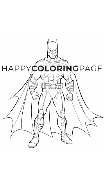 Adventures in Coloring: Unleash Your Inner Hero with Batman Cartoon Character Pages