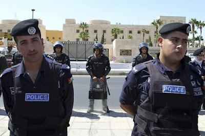 Jordanian police officers
