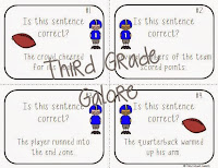 http://www.teacherspayteachers.com/Product/Football-Themed-Grammar-Task-Cards-FREEBIE-1040725