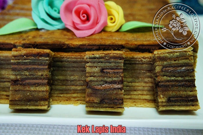 HomeKreation - Kitchen Corner: Kek Lapis India (Cadbury 
