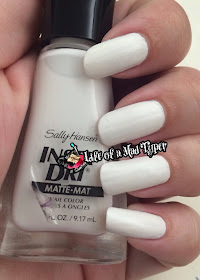 Sally Hansen Insta-Dri white pick it fence