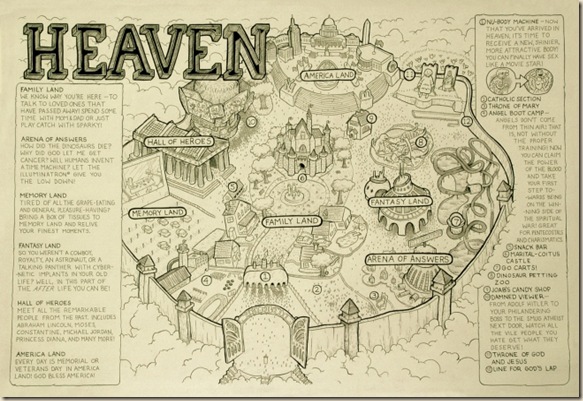 mapa del cielo ateismo paraiso  dios jesus biblia cristianismo