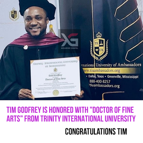 TIM GODFREY GETS HONORED WITH DR OF FINE ARTS BY TRINITY INTERNATIONAL UNIVERSITY