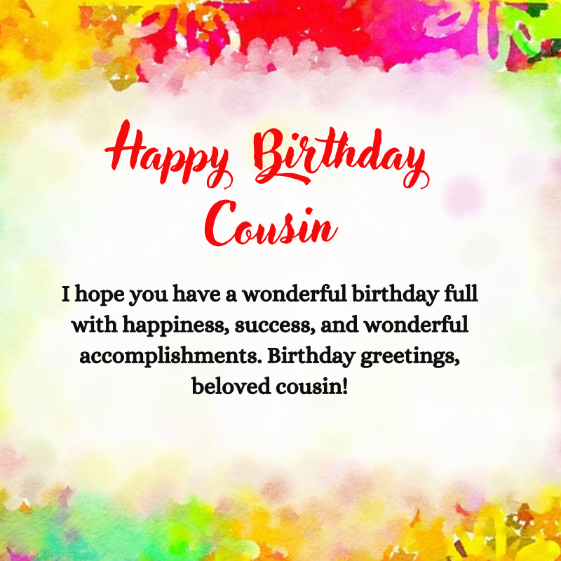 Happy Birthday Cousin Wishes Images