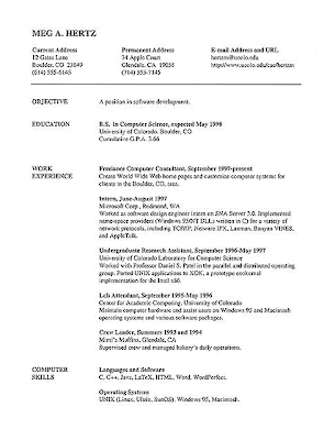 internships resume examples. Here are two examples of