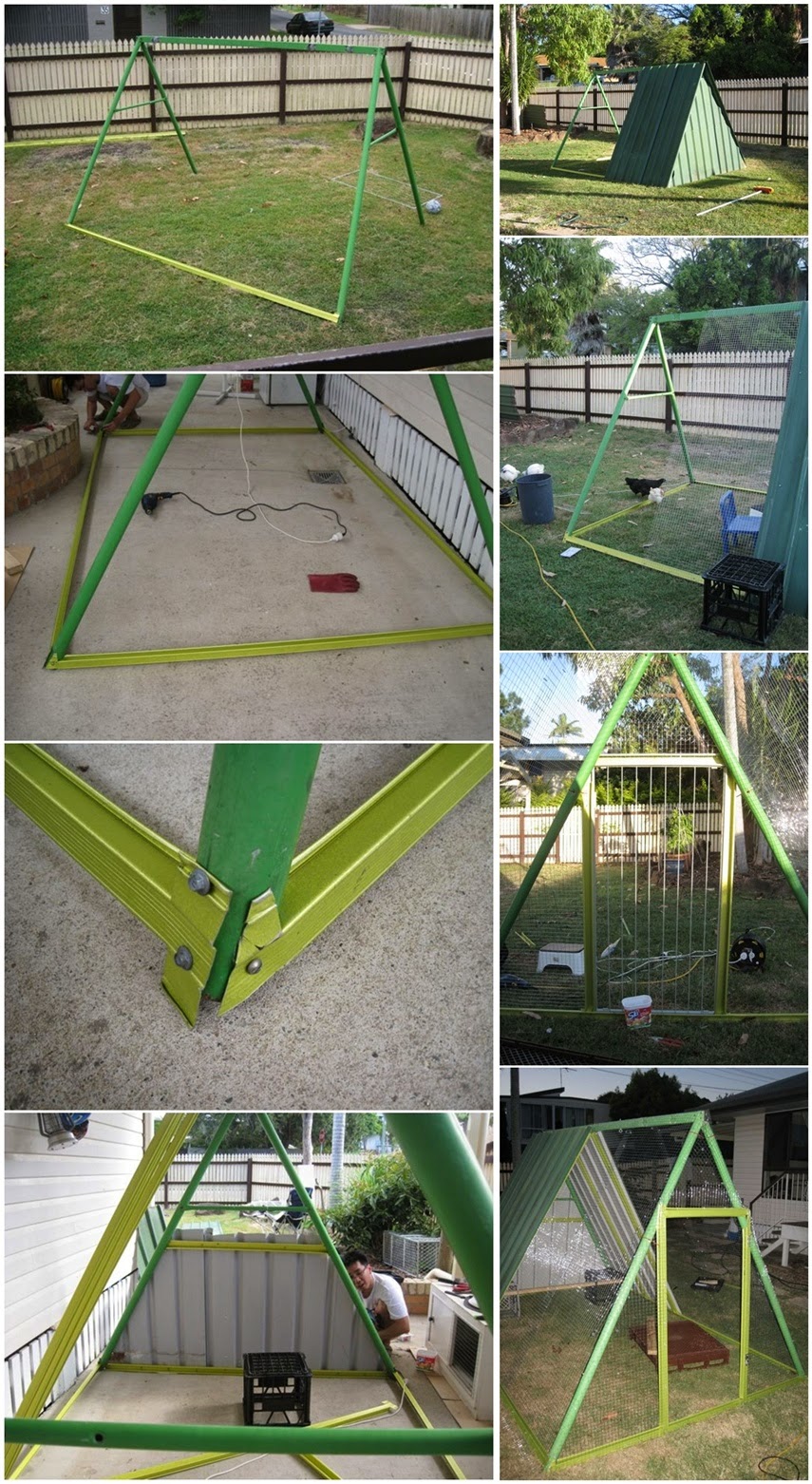 Old Swing Set Into New Chicken Coop ! • DIY Tips