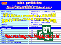 Aplikasi excel pembuatan administrasi perpustakaan sekolah