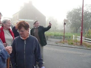 Albert Poulain, départ à l'aube lors des journées du patrimoine, à Saint-Just